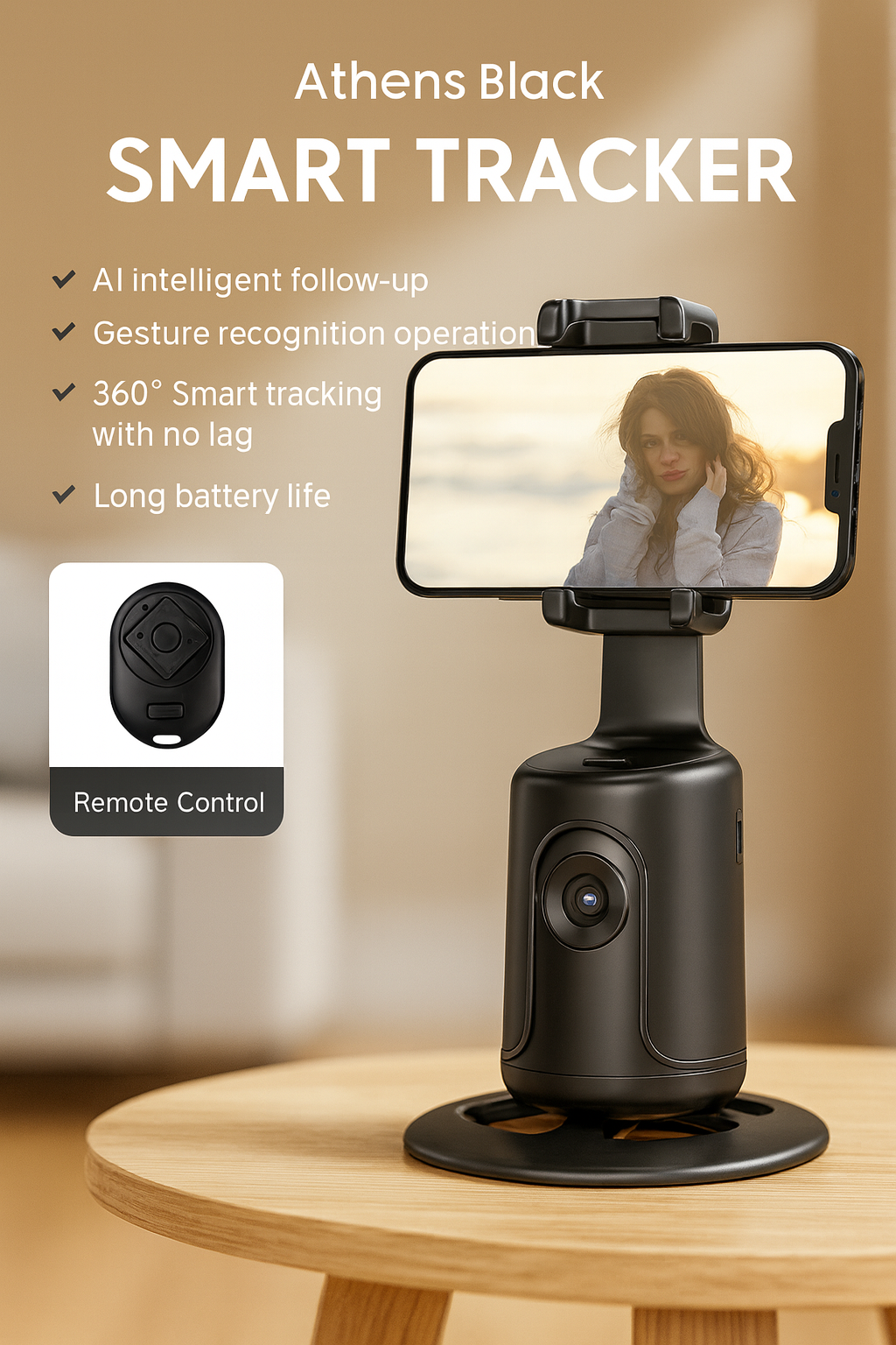 Trépied Intelligent avec Suivi Automatique 360°